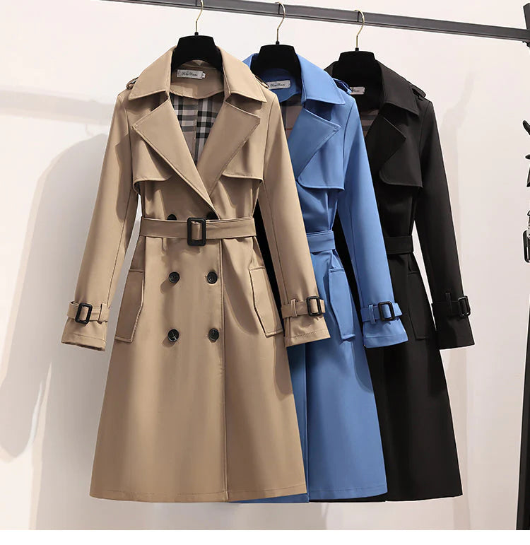 Ema™ | Ladies Double Row Button Coat