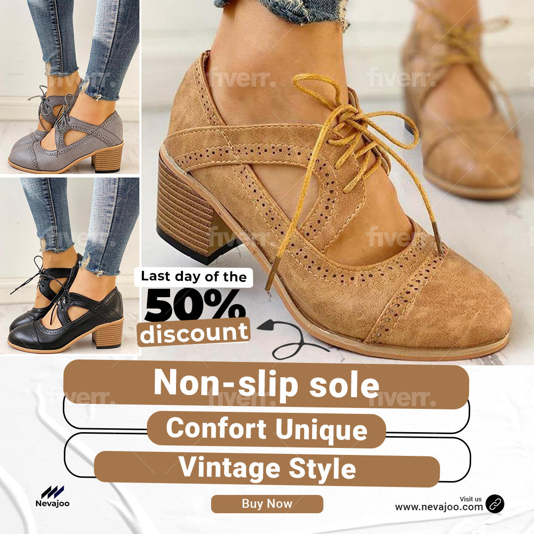 Orthopedic Vintage Shoes - Comfortable and stylish